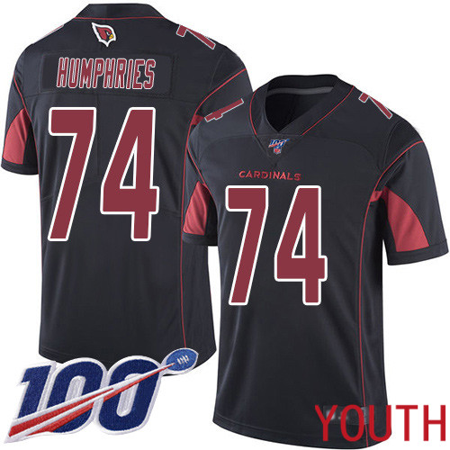 Arizona Cardinals Limited Black Youth D.J. Humphries Jersey NFL Football 74 100th Season Rush Vapor Untouchable